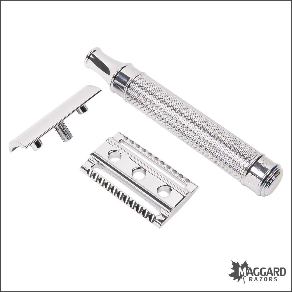 Muhle R89 Grande Chrome Handle Closed Comb DE Safety Razor - Image 3