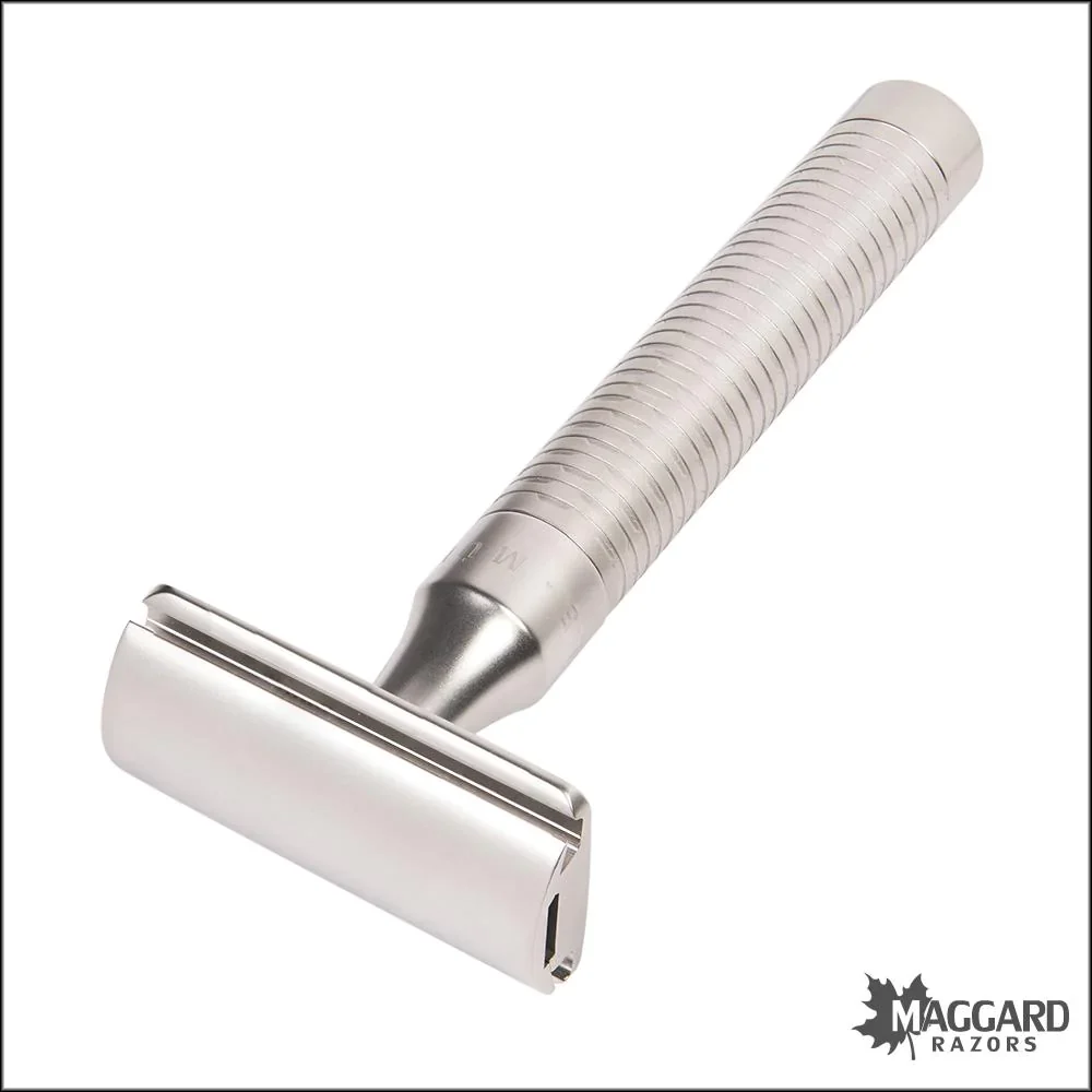 MĂĽhle R94 Rocca Stainless Steel Closed Comb DE Safety Razor, Matte Finish