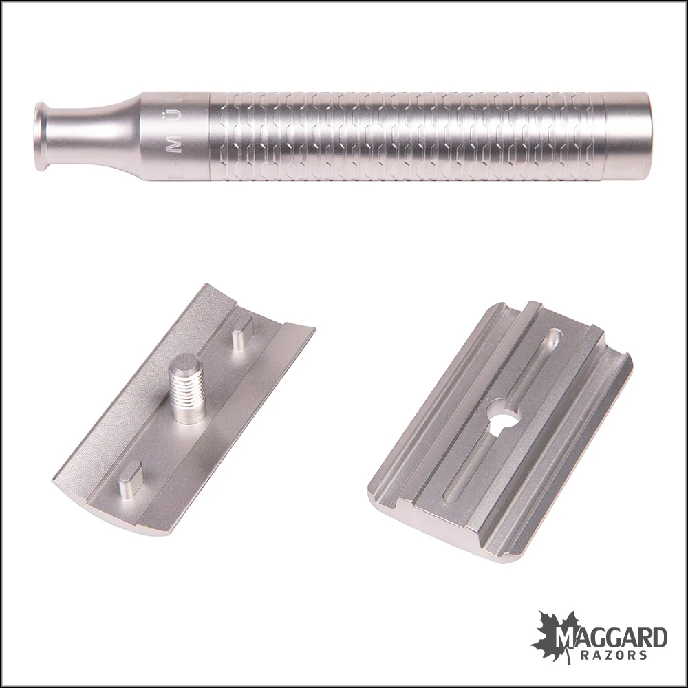 MĂĽhle R94 Rocca Stainless Steel Closed Comb DE Safety Razor, Matte Finish - Image 3