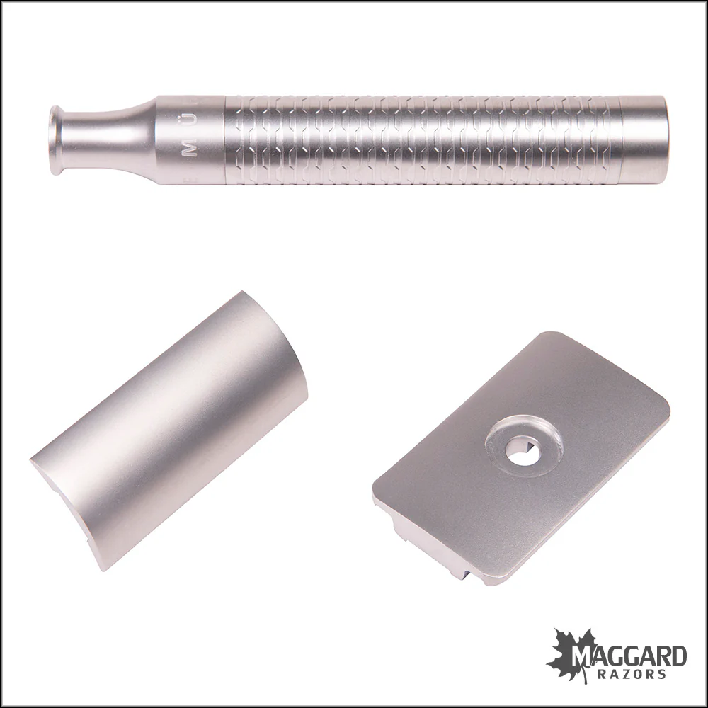 MĂĽhle R94 Rocca Stainless Steel Closed Comb DE Safety Razor, Matte Finish - Image 4