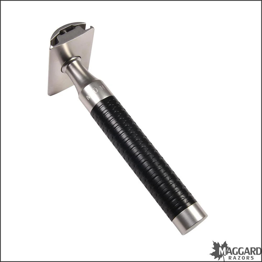 Mühle R96 Rocca Closed Comb DE Safety Razor, Black Handle - Image 3