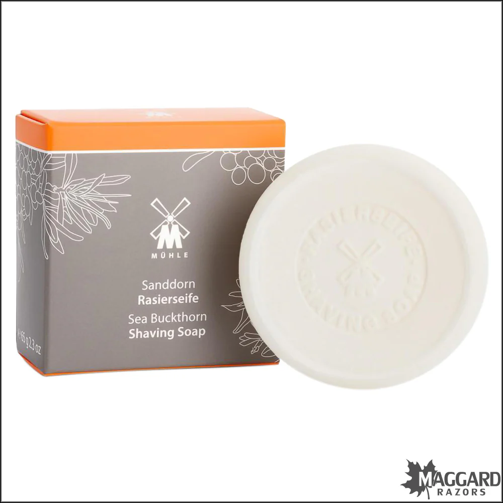 Muhle Sea Buckthorn Shaving Soap Puck Refill, 2.3oz - Image 2