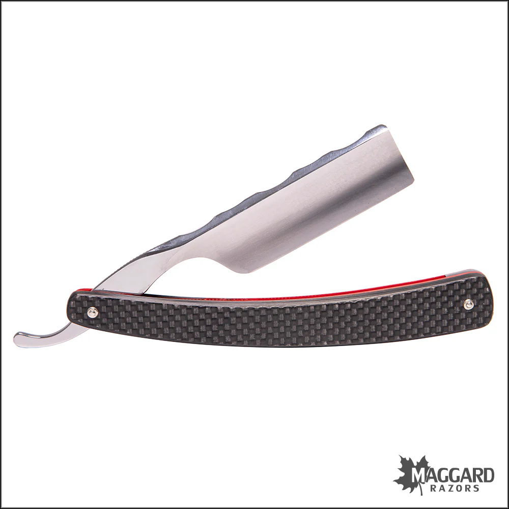 NEW Ralf Aust 123NCB-A-K-E - 6/8" Square Point, Carbon Fiber Scales, Professionally Honed - Image 2