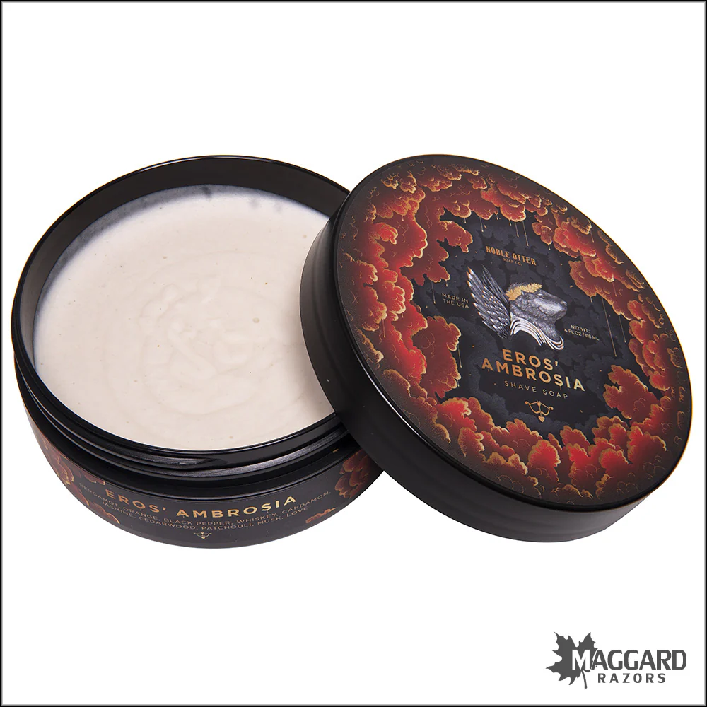Noble Otter Soap Co. Eros’ Ambrosia Shaving Soap, 4oz - Seasonal Release - Image 2