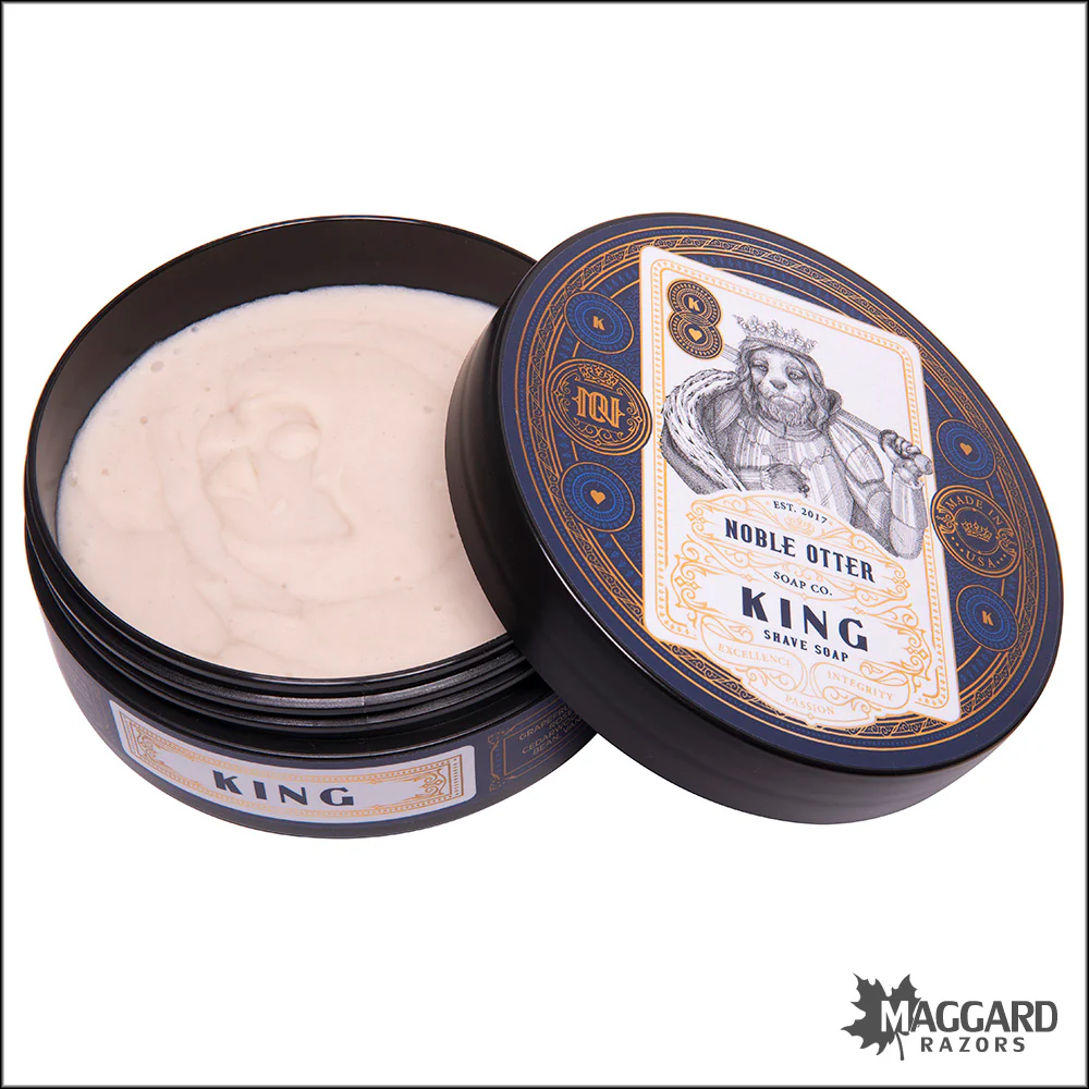 Noble Otter Soap Co. King Shaving Soap, 4oz - Image 2