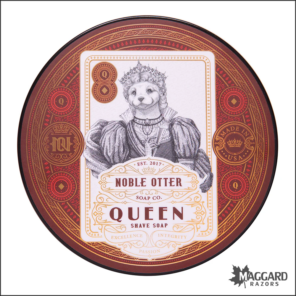 Noble Otter Soap Co. Queen Shaving Soap, 4oz - Seasonal Release