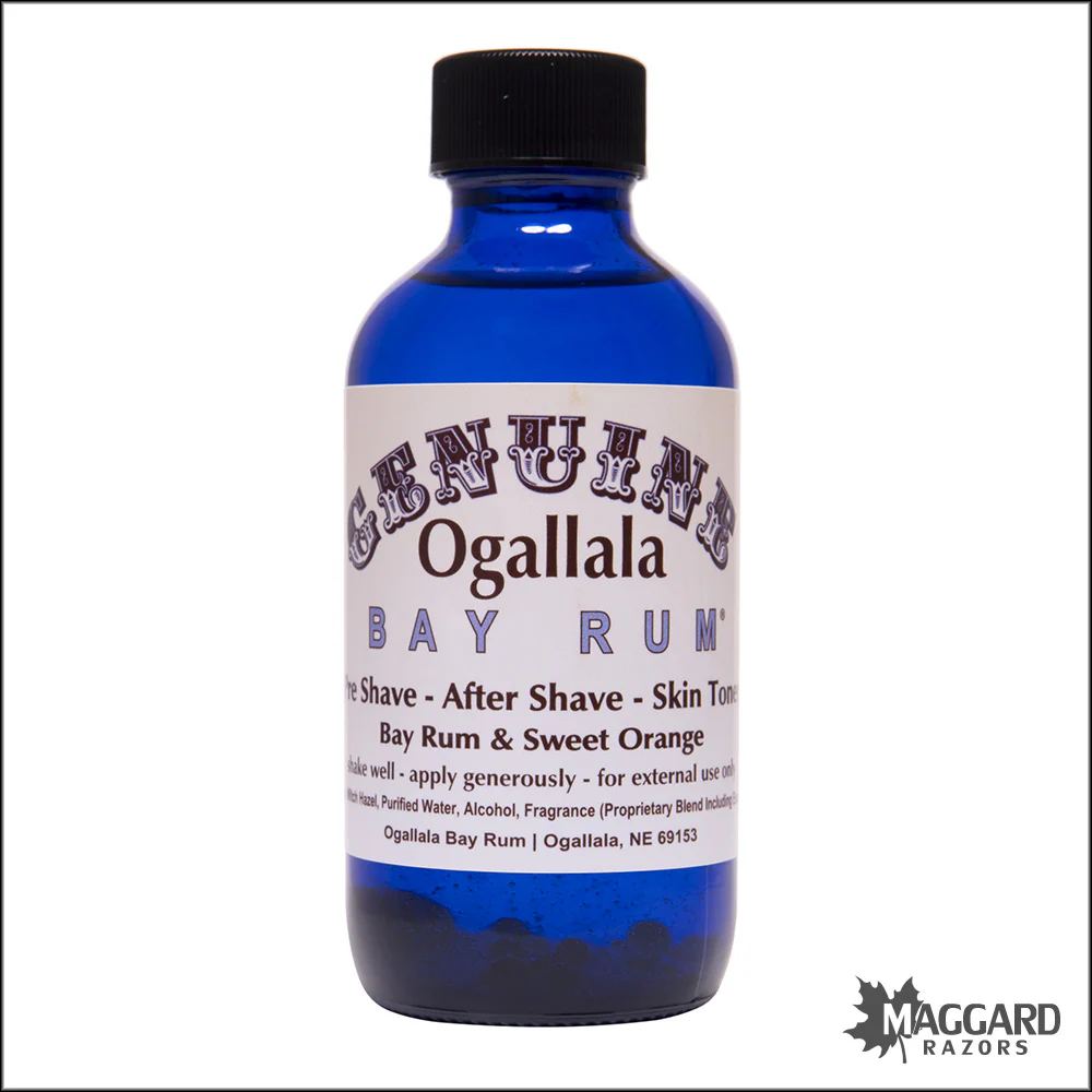 Ogallala Bay Rum and Sweet Orange Aftershave Splash, 4oz