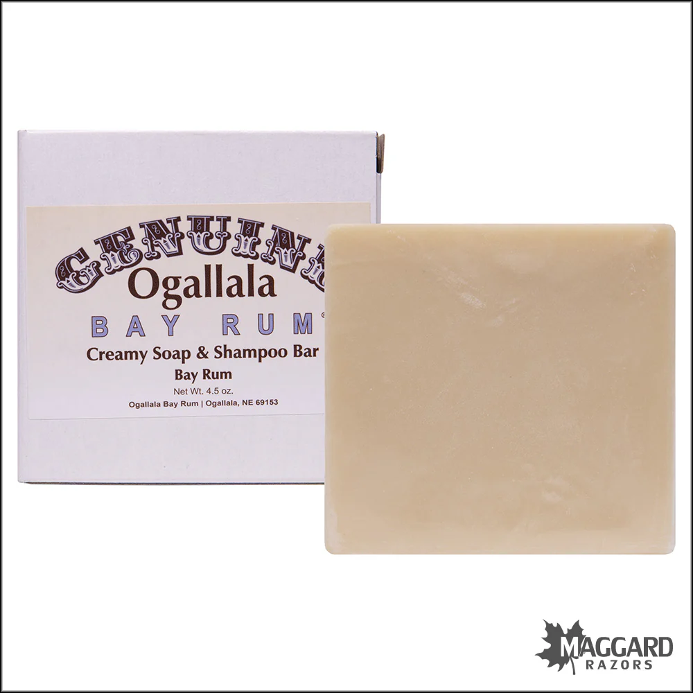 Ogallala Bay Rum Bath Shampoo Bar, 4.5oz