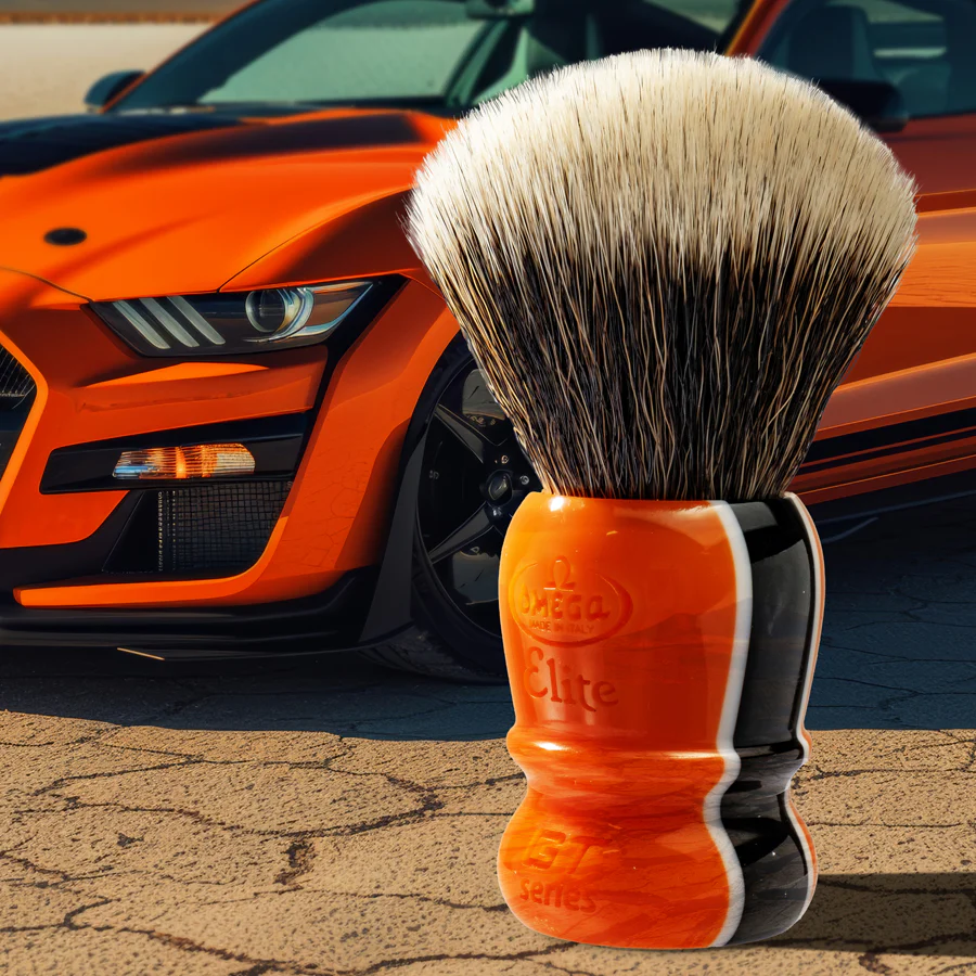 Omega Model MB1919 GT Series Resin Handle Elite Synthetic Fiber Shaving Brush, 29mm - Image 3