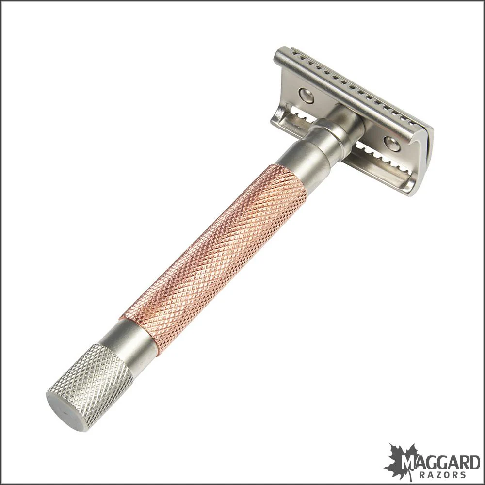 Parker 55SL-RG Rose Gold Semi Slant DE Safety Razor - Image 2