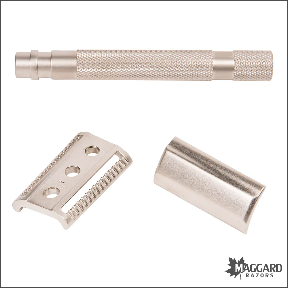 Parker 55SL-SC Satin Chrome Semi Slant DE Safety Razor - Image 4