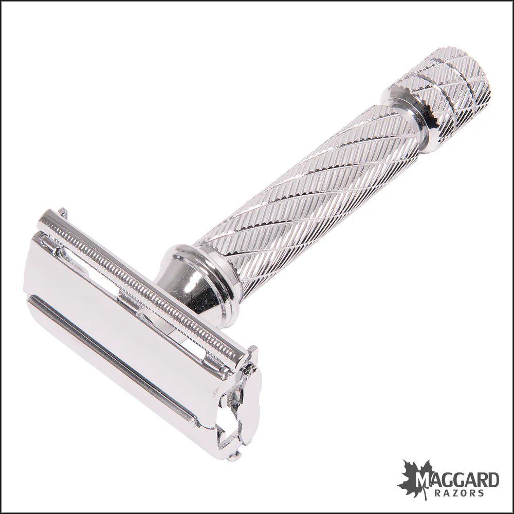Parker 87R Chrome Handle Butterfly TTO Closed Comb DE Safety Razor