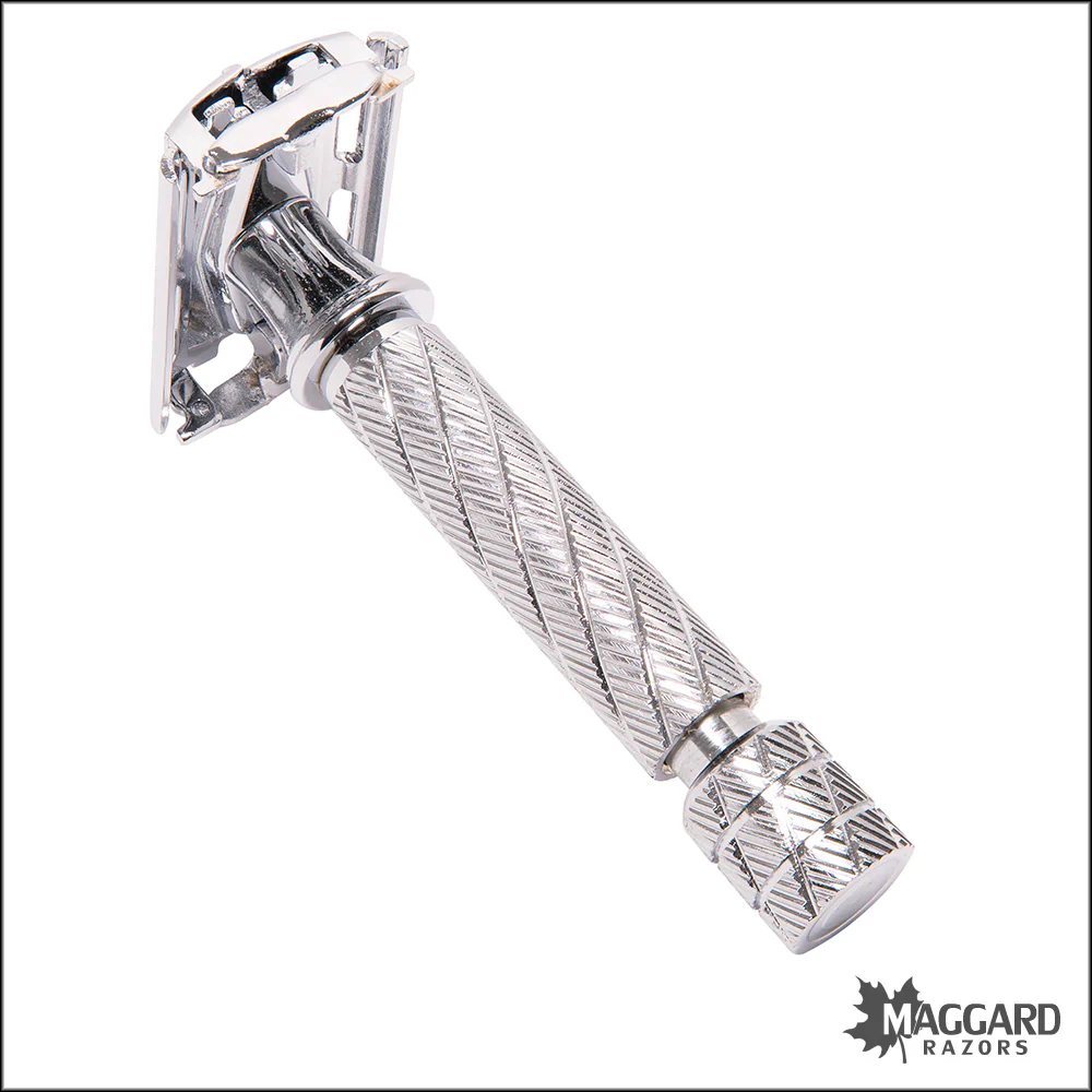 Parker 87R Chrome Handle Butterfly TTO Closed Comb DE Safety Razor - Image 2