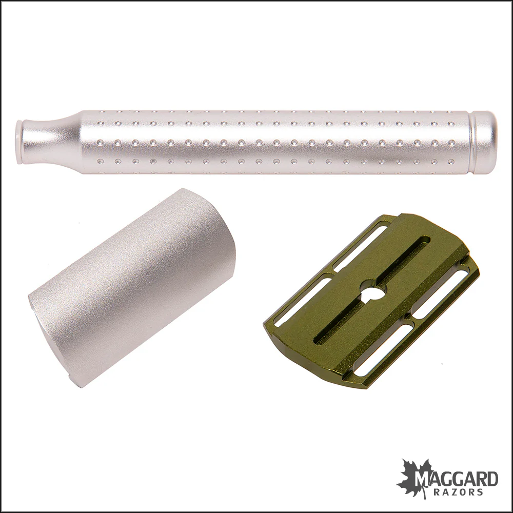 Parker AeroShave-L Machined Aluminum DE Safety Razor, Matte Finish - Image 3