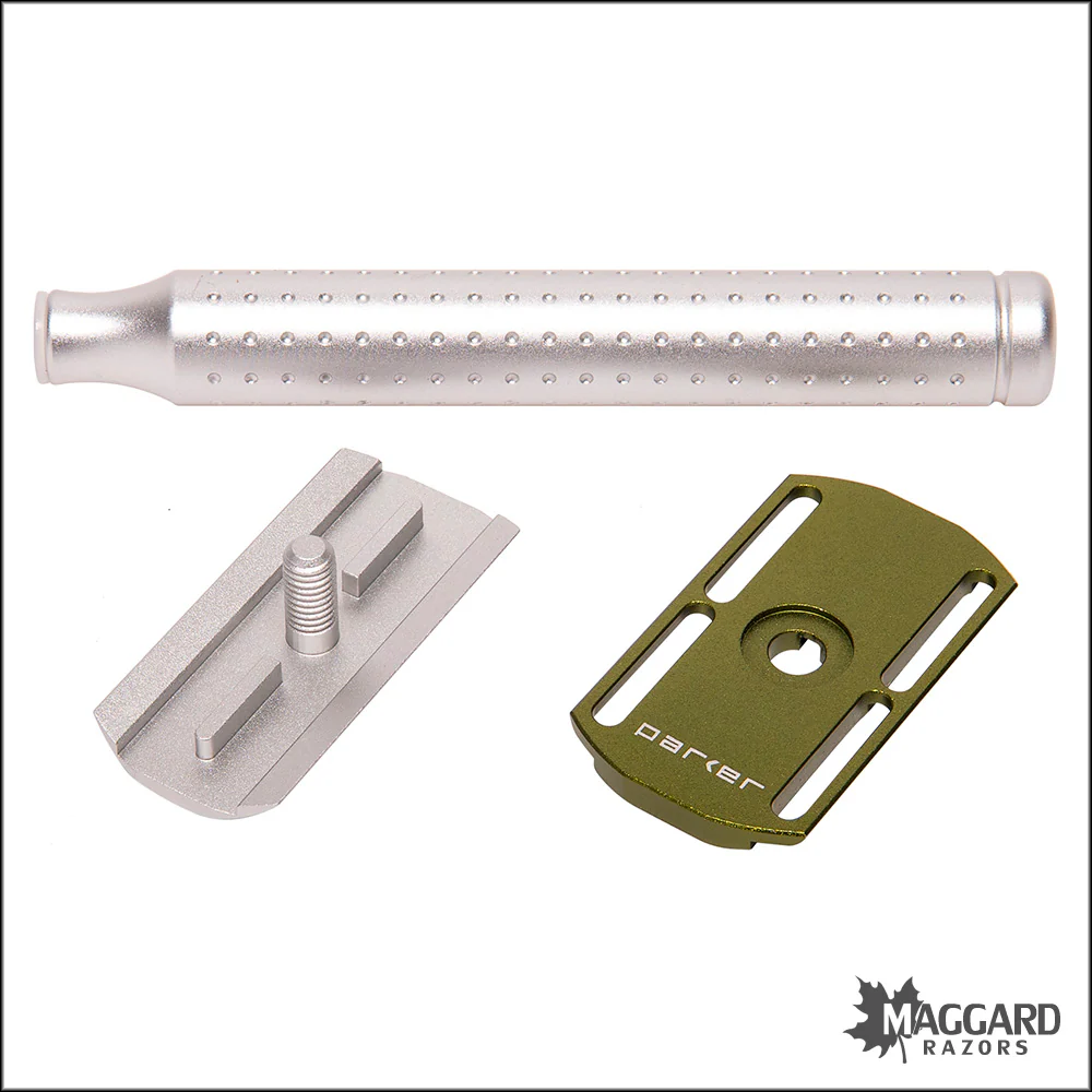 Parker AeroShave-L Machined Aluminum DE Safety Razor, Matte Finish - Image 4