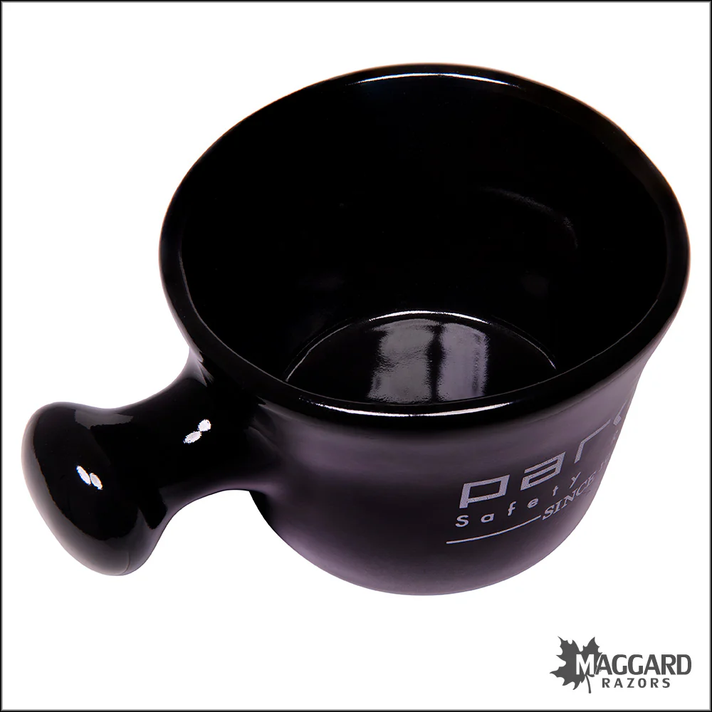 Parker Deluxe Stoneware Apothecary Style Shave Mug, Black - Image 2