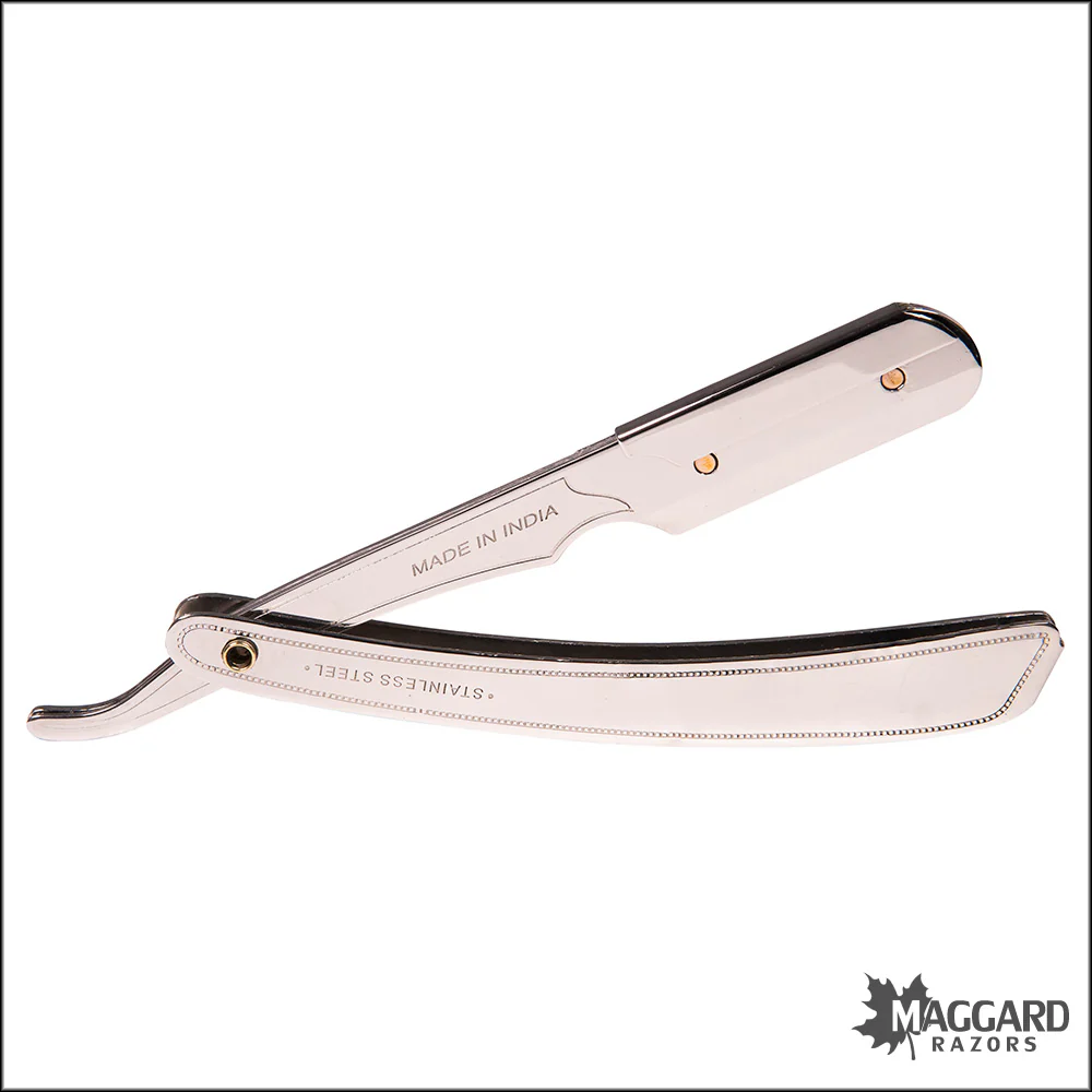 Parker SRX Stainless Steel Handle Heavyweight Replaceable Blade Shavette Straight Razor - Image 2
