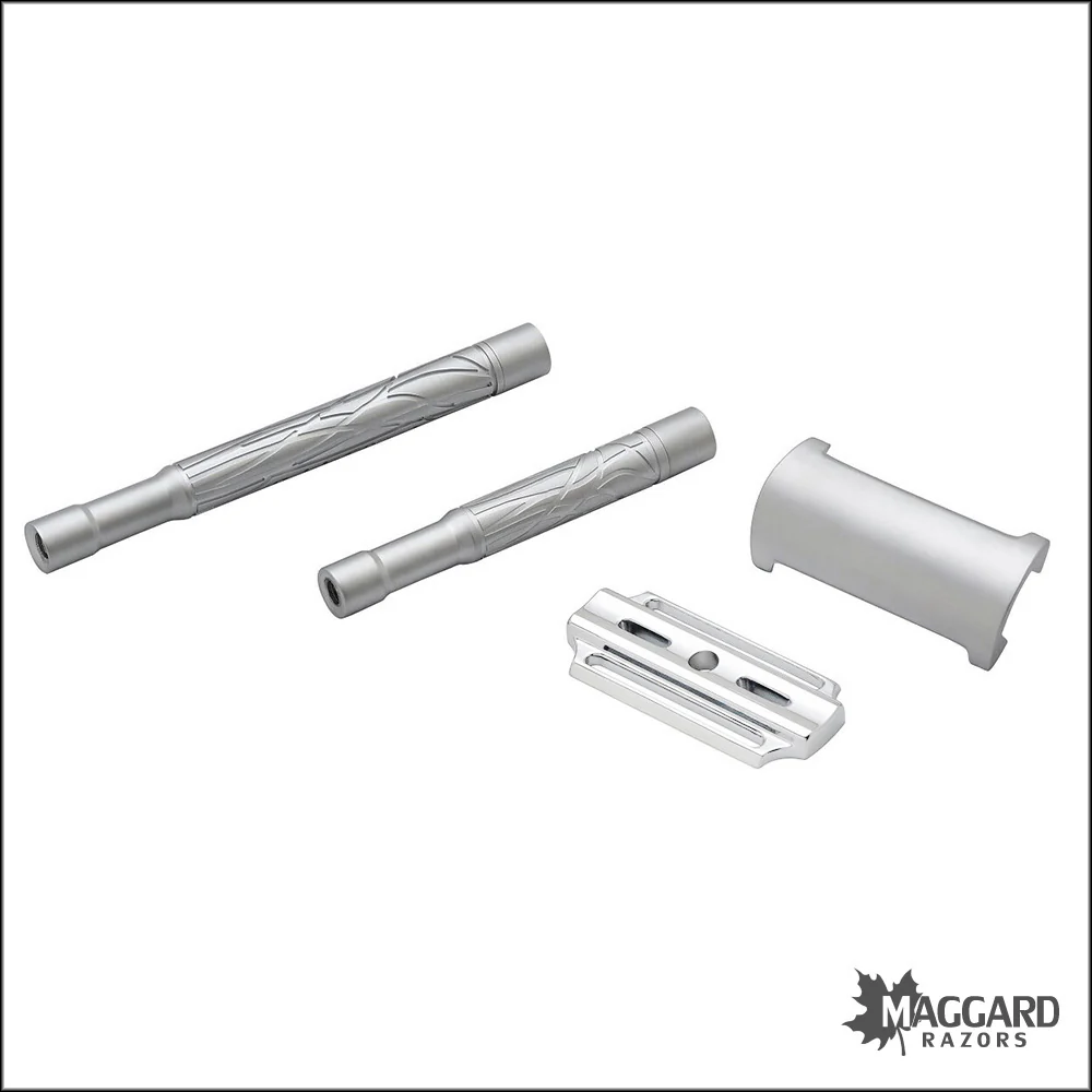 Pearl Shaving K2 Closed Comb DE Safety Razor with Two Handles - Matte Finish - Image 3