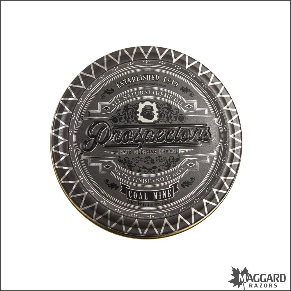 Prospectors Coal Mine Water Based Hair Pomade, 1.5oz - Image 2