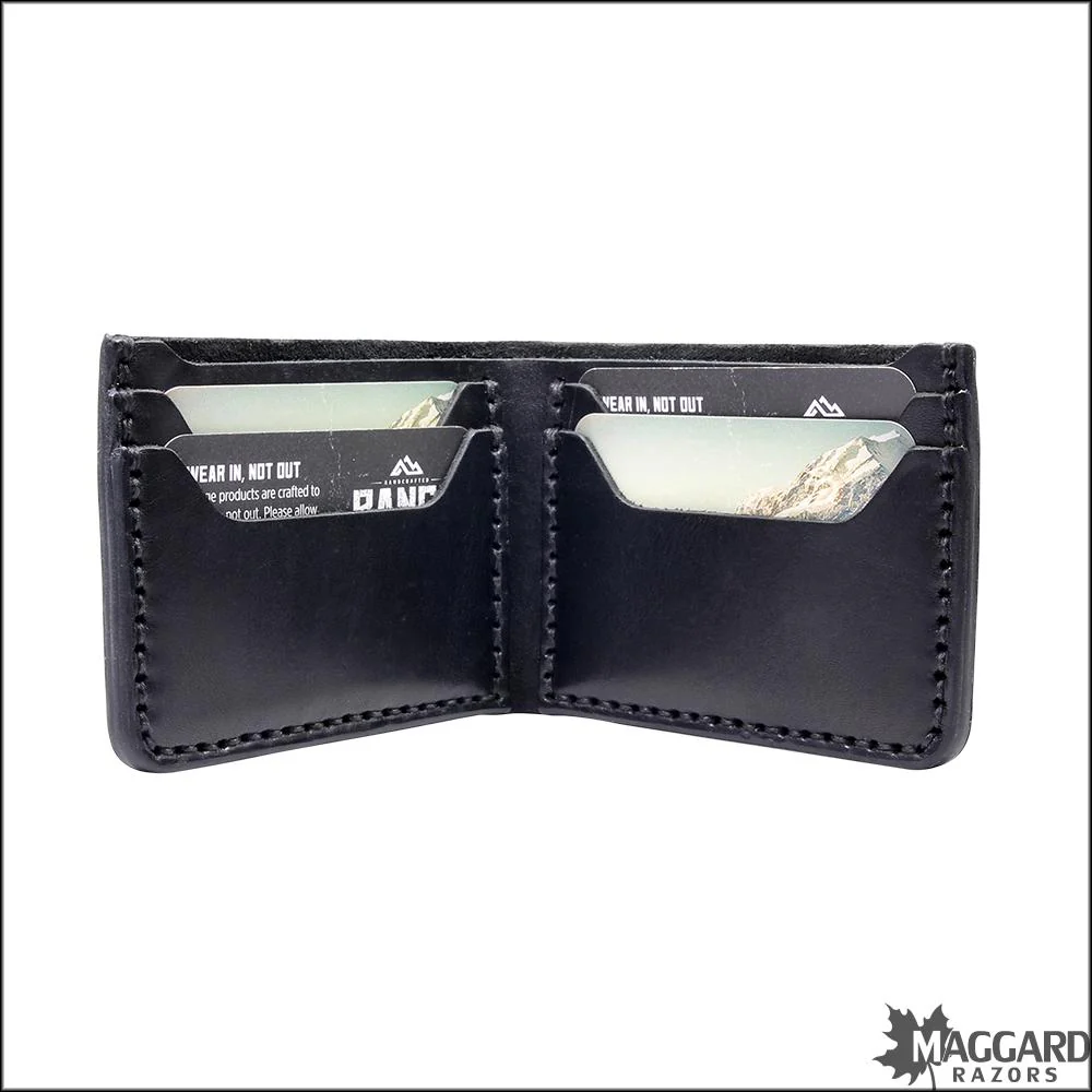 Range Leather Co. Elbert Bifold Wallet, Black