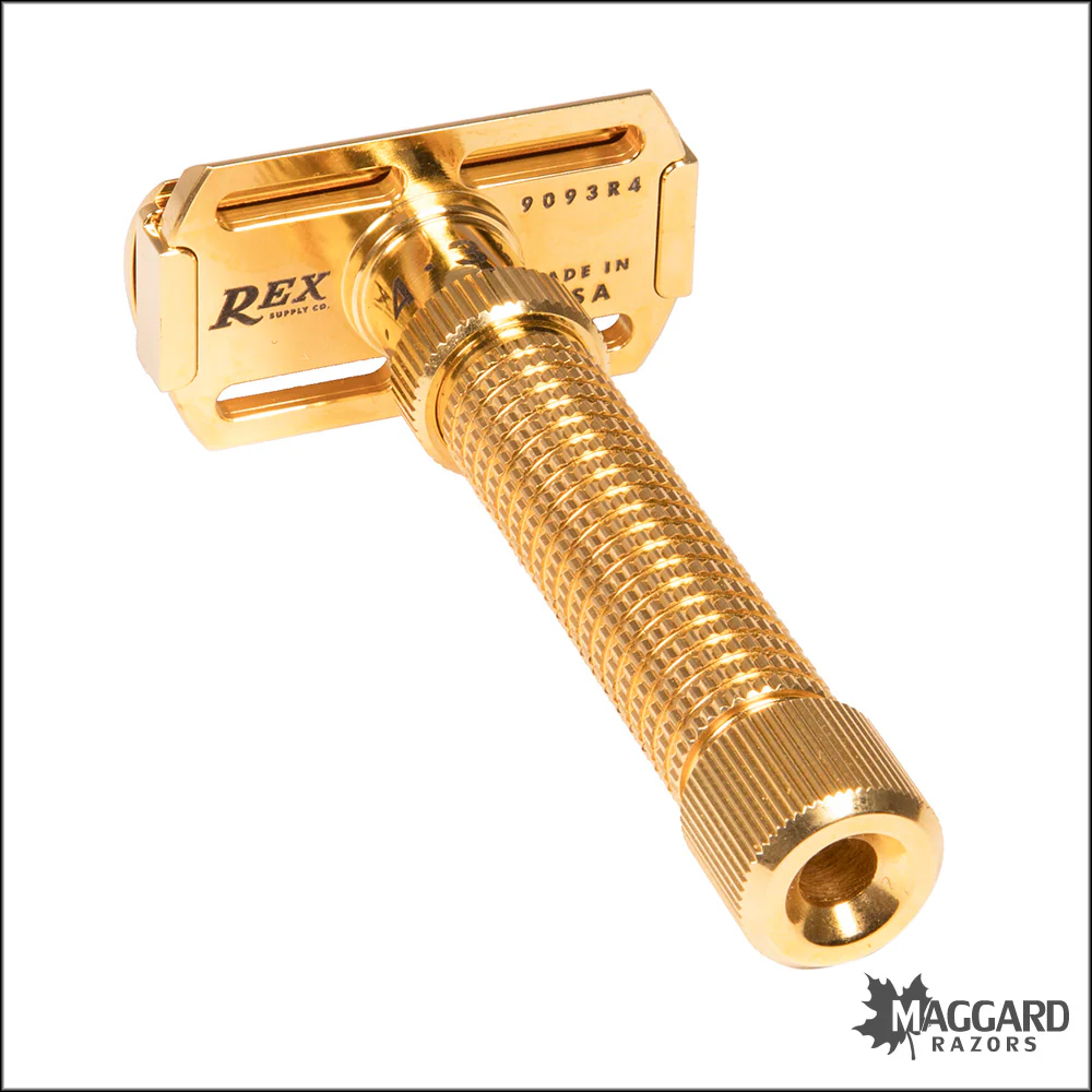 Rex Supply Co. Ambassador Adjustable Deluxe Gold DE Razor - Image 4