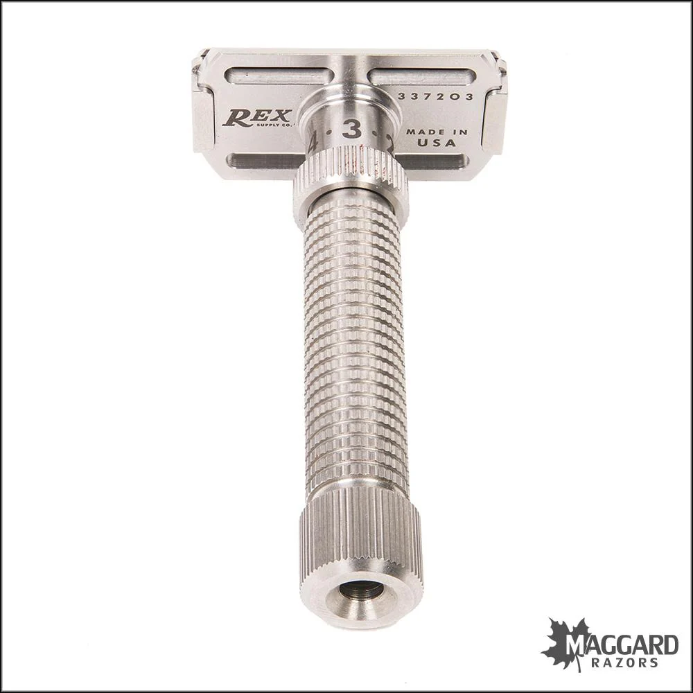 Rex Supply Co. Ambassador Adjustable Stainless Steel DE Razor - Image 2