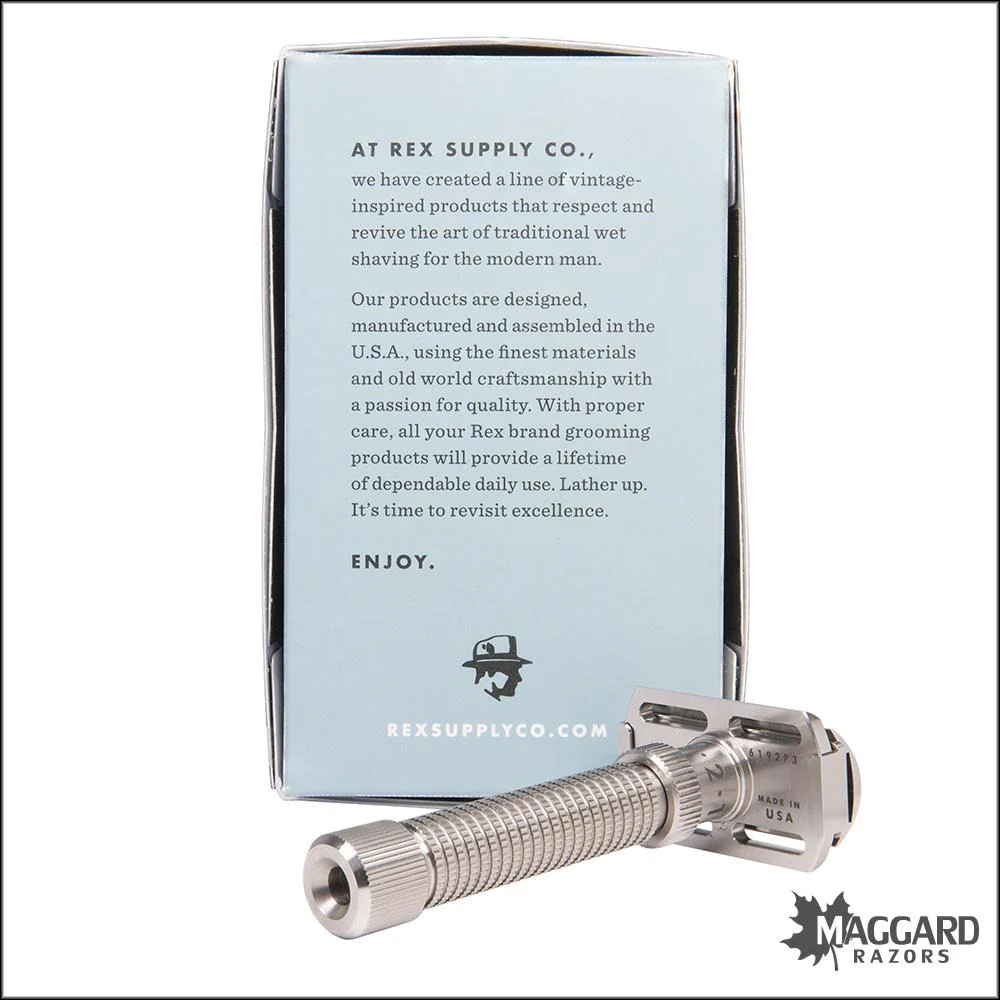 Rex Supply Co. Ambassador Adjustable Stainless Steel DE Razor - Image 6