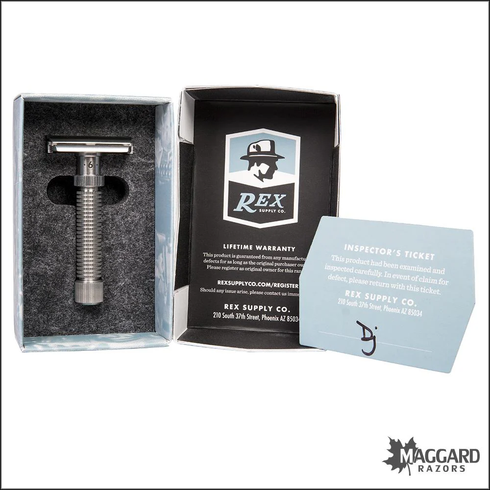 Rex Supply Co. Ambassador Adjustable Stainless Steel DE Razor - Image 7
