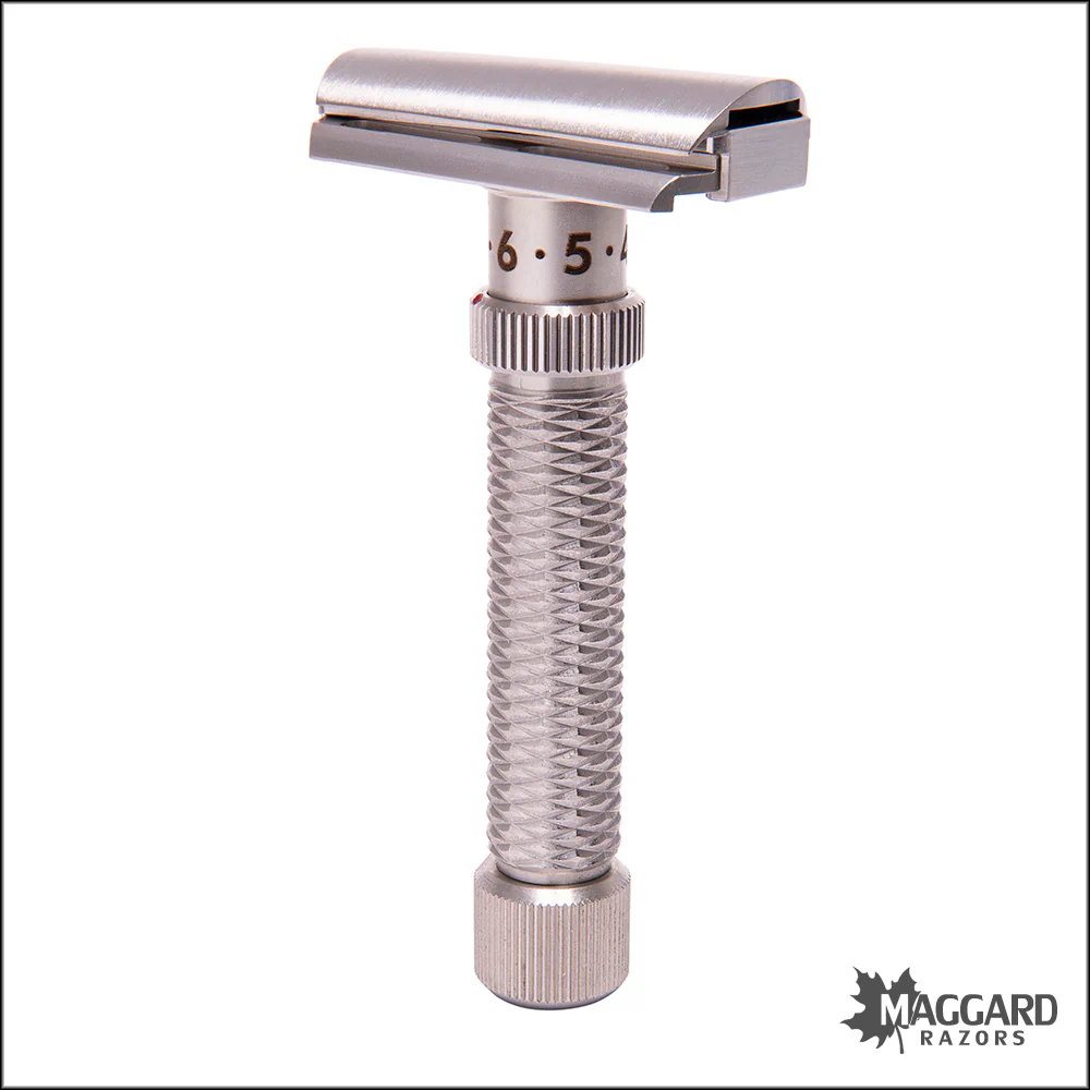 Rex Supply Co. Konsul Slant Adjustable Stainless Steel DE Razor - Image 3