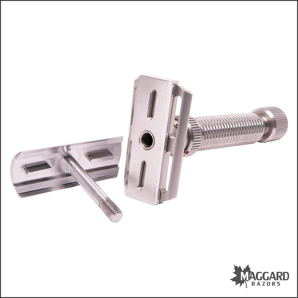 Rex Supply Co. Konsul Slant Adjustable Stainless Steel DE Razor - Image 4