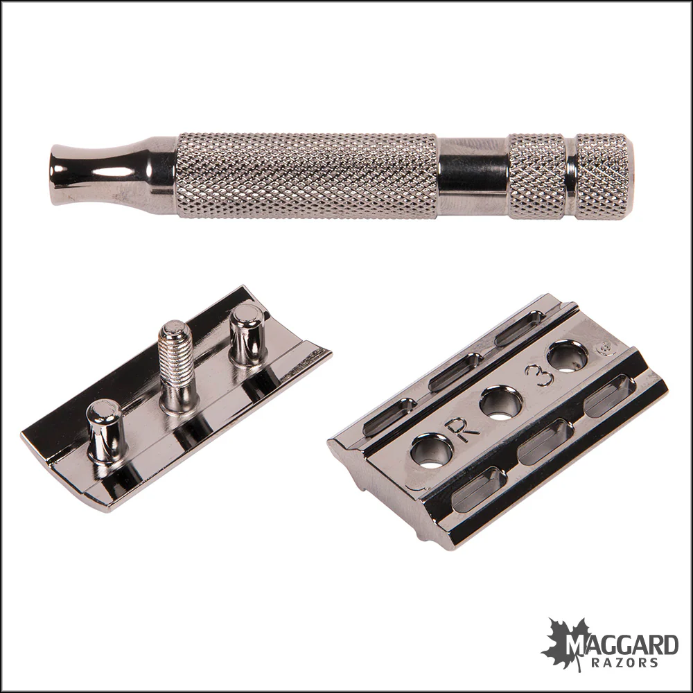 Rockwell Razors 2C Gun Metal Gray Adjustable DE Safety Razor - Image 5