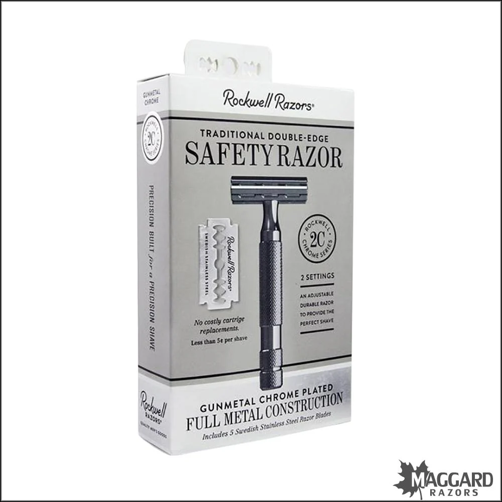 Rockwell Razors 2C Gun Metal Gray Adjustable DE Safety Razor - Image 6
