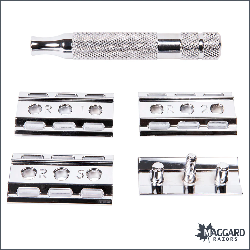 Rockwell Razors 6C White Chrome Adjustable DE Safety Razor - Image 4