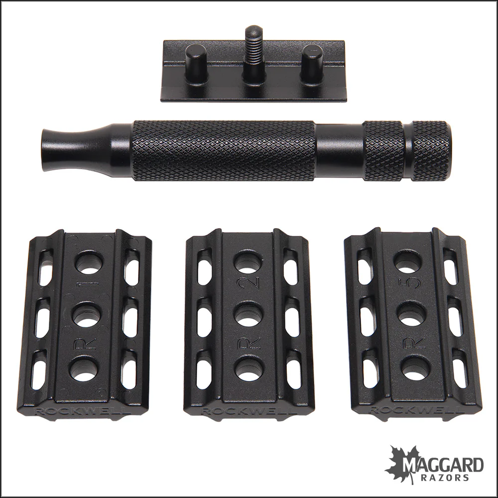 Rockwell Razors 6S Adjustable Stainless Steel DE Safety Razor, Matte Black - Image 3