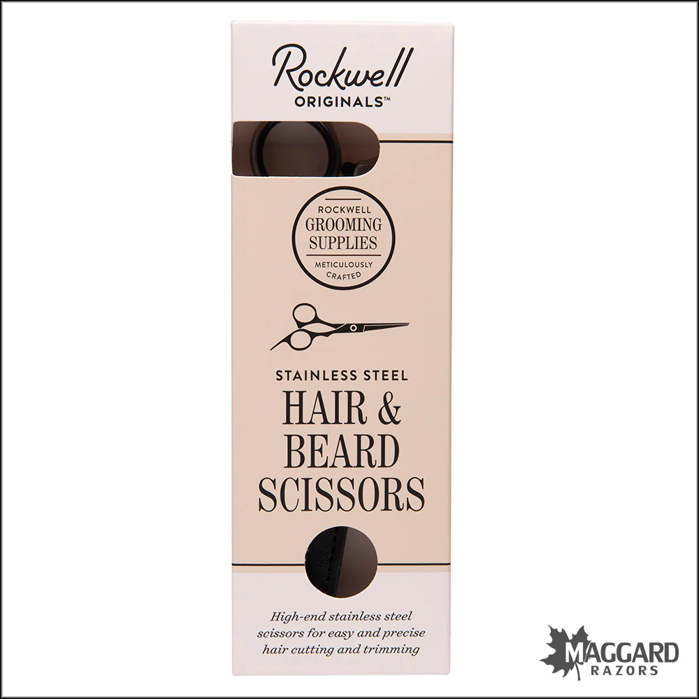 Rockwell Razors Stainless Steel Hair & Beard Scissors with Leather Case - Image 7