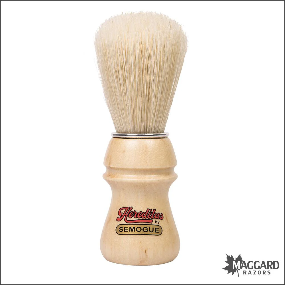 Semogue 1250 Oak Handle Pure Boar Bristle Shaving Brush, 22mm