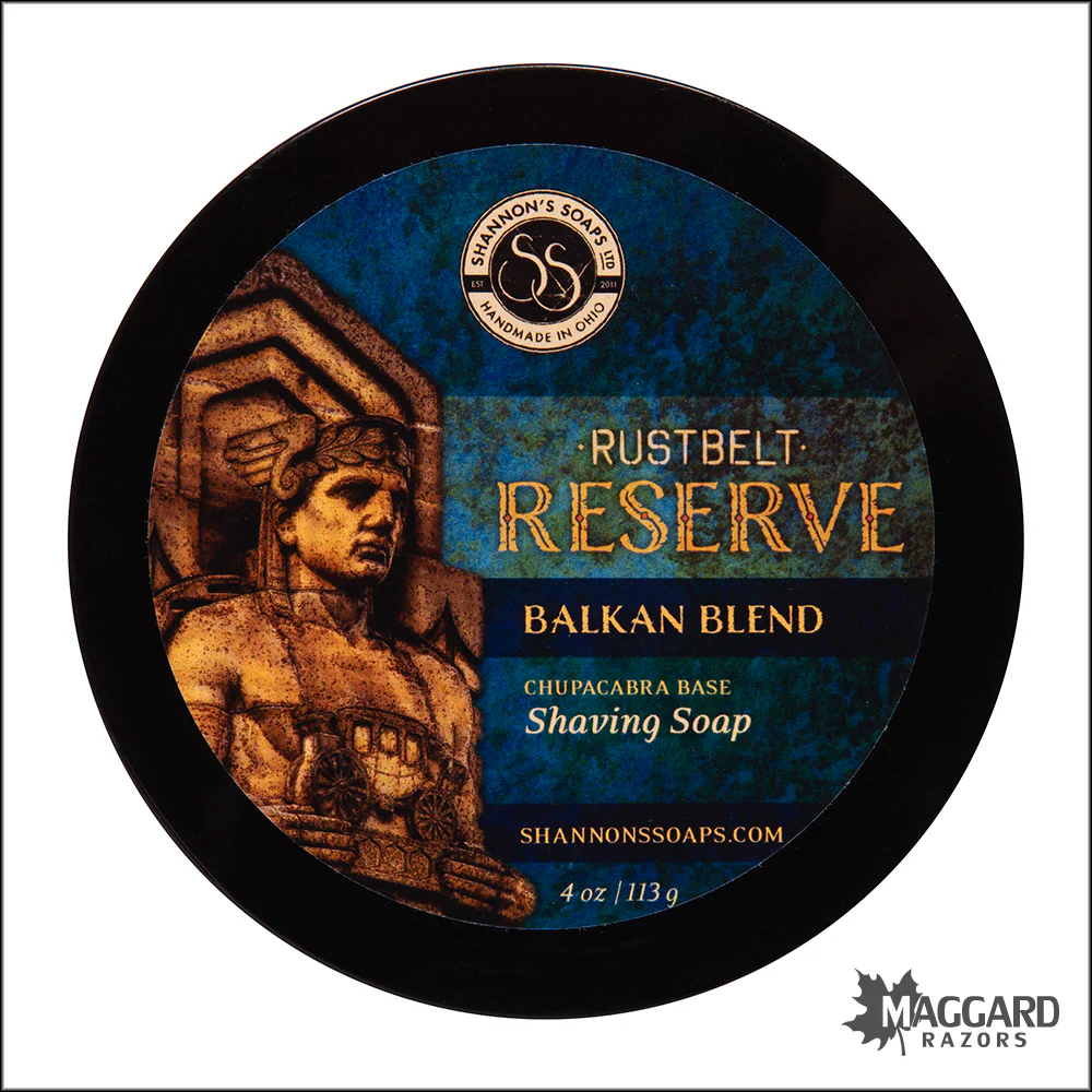 Shannon's Soaps Balkan Blend, Rust Belt Reserve Shaving Soap, 4oz