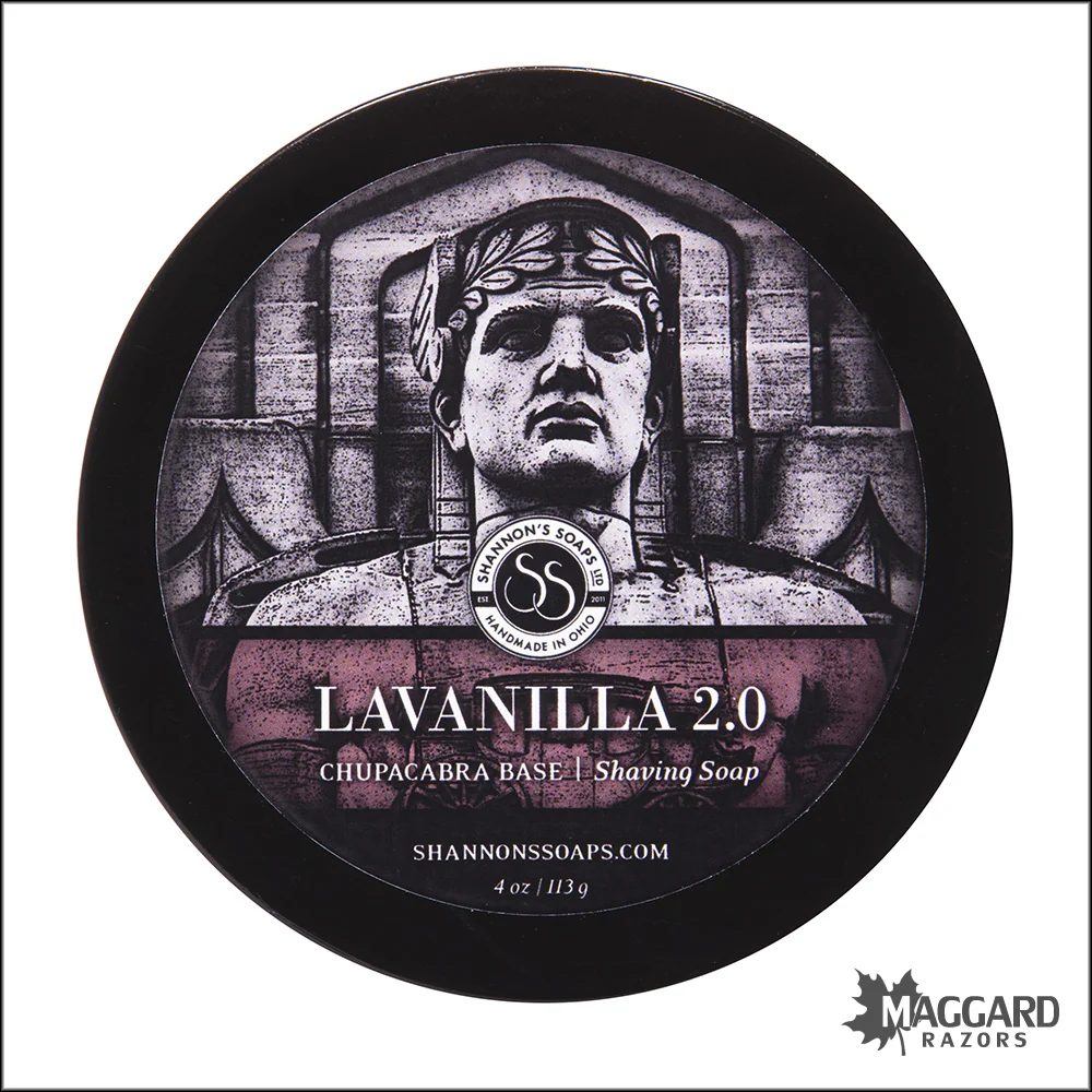 Shannon's Soaps Lavanilla 2.0 Tallow Shaving Soap, 4oz - Limited Edition