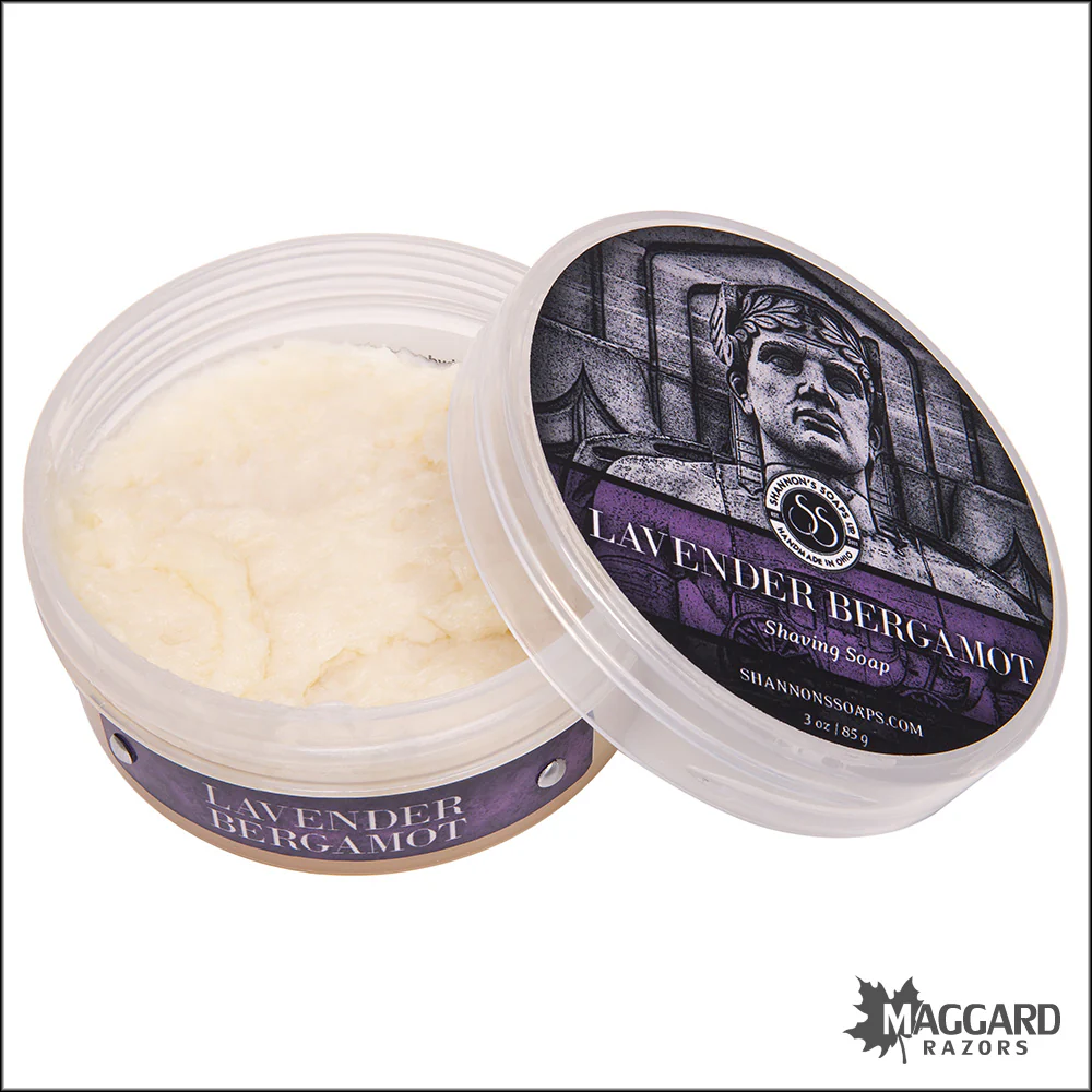 Shannon's Soaps Lavender Bergamot Tallow Shaving Soap, 3oz - Seasonal Release - Image 2