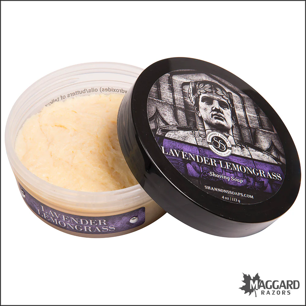 Shannon's Soaps Lavender Lemongrass Tallow Shaving Soap, 4oz - Image 2