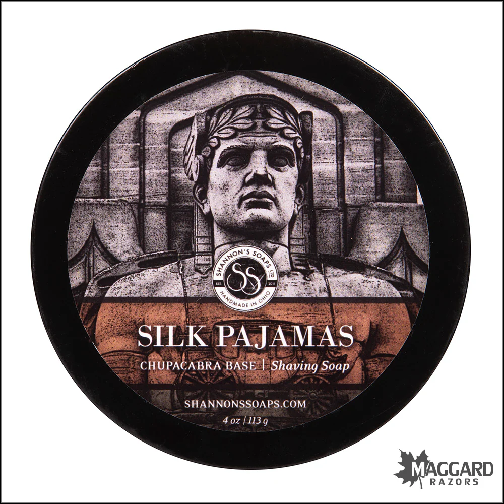 Shannon's Soaps Silk Pajamas Goat Milk Shaving Soap, 4oz - Chupacabra Base