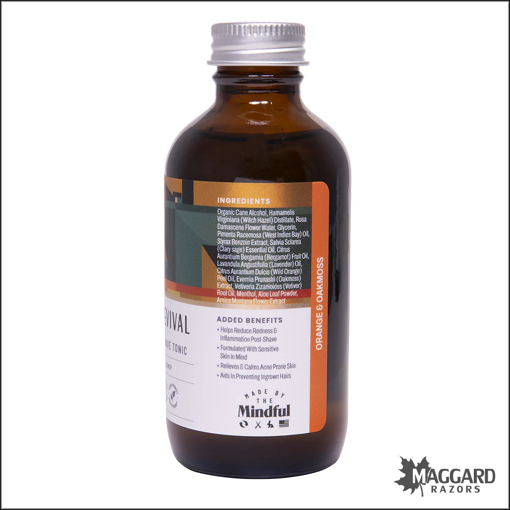 Shear Revival Orange and Oakmoss - Scott Street Aftershave Tonic, 3.4oz - Image 2