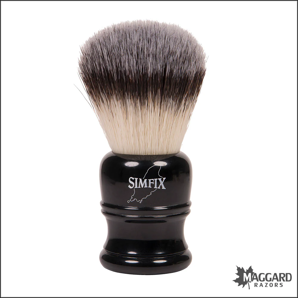 Simfix SF1 Ebony Handle Synthetic Bristle Shaving Brush, 25mm - Image 2