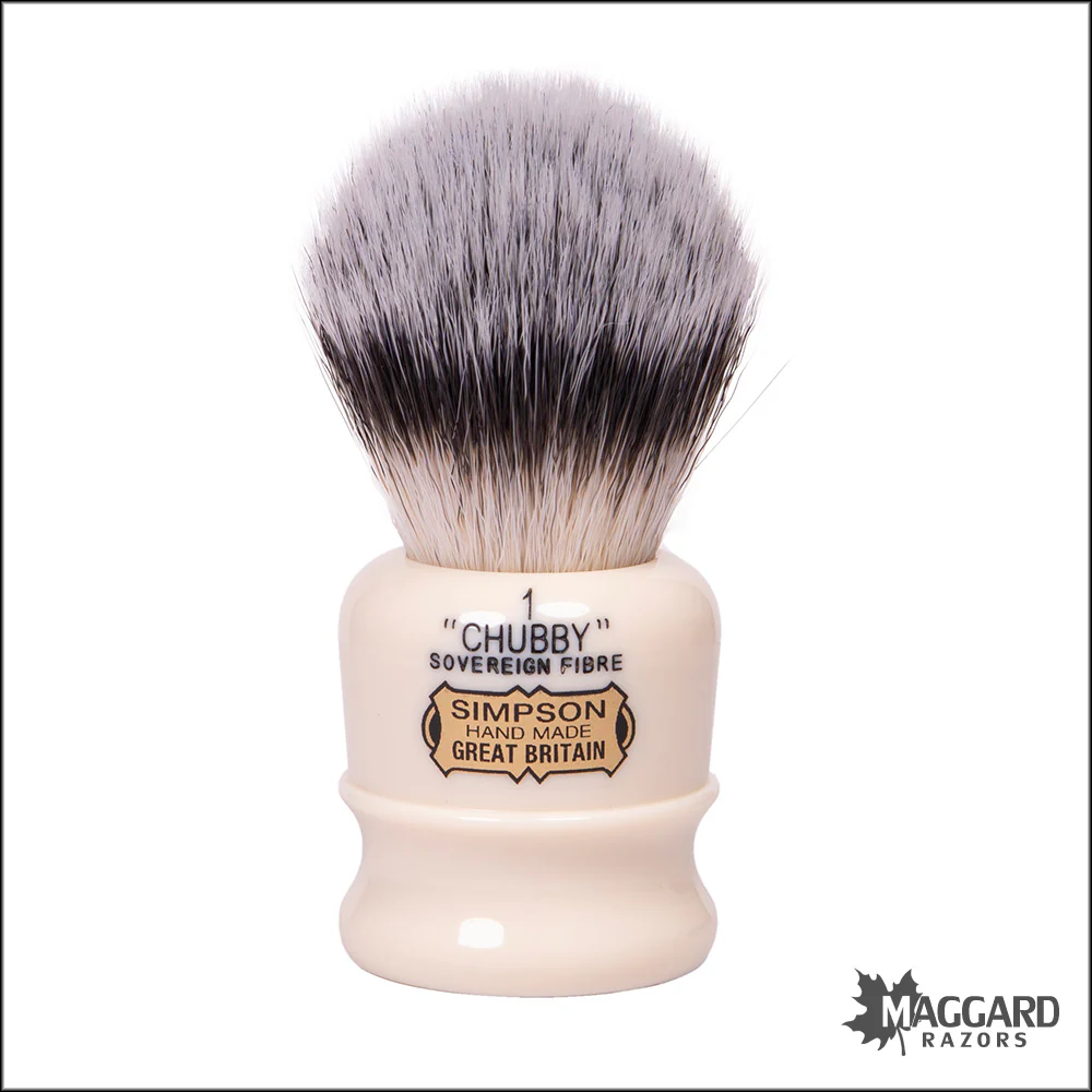 Simpson Chubby 1 Sovereign Grade Synthetic Fibre Shaving Brush, 22mm