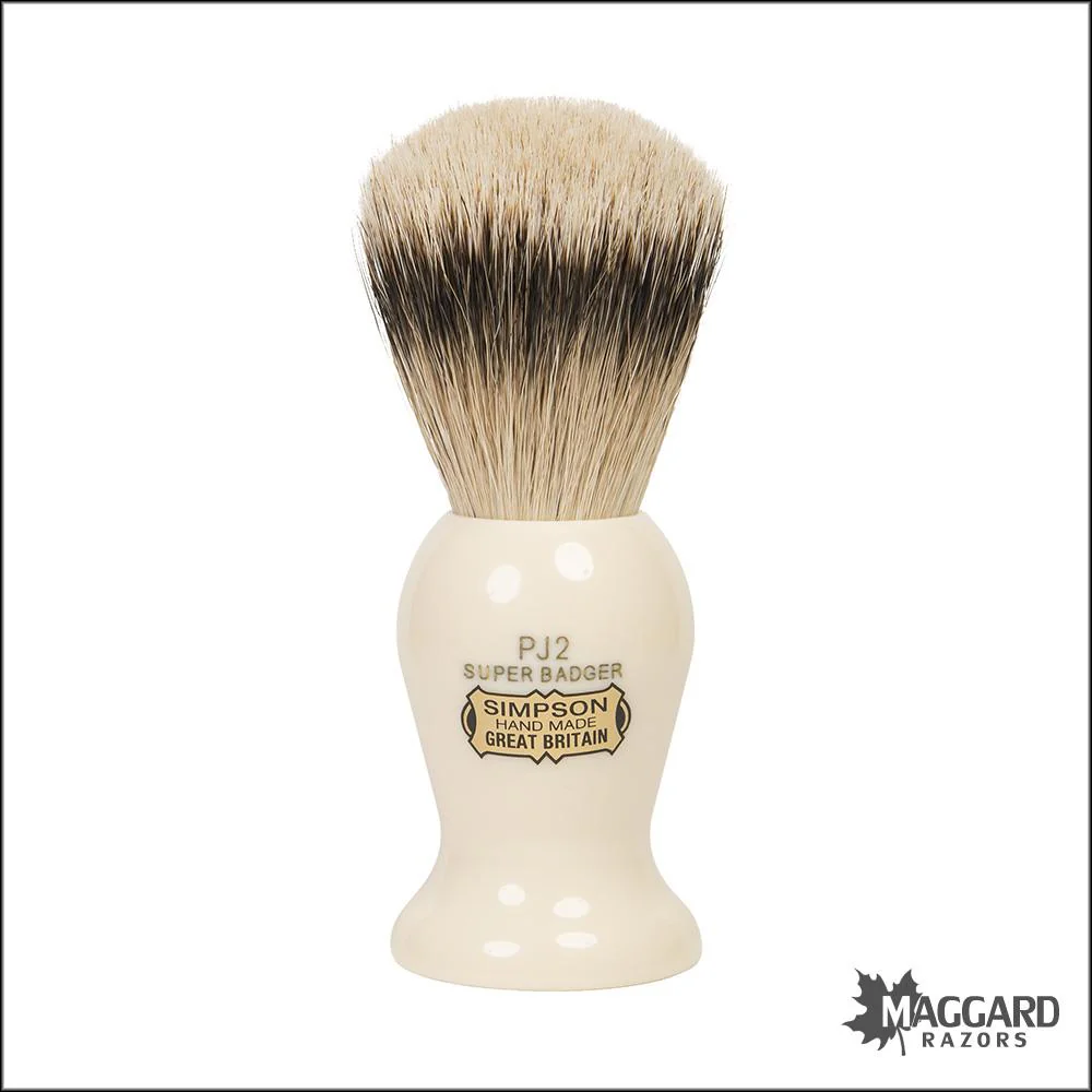 Simpson Persian Jar 2 PJ2 Super Badger Shaving Brush, 20mm