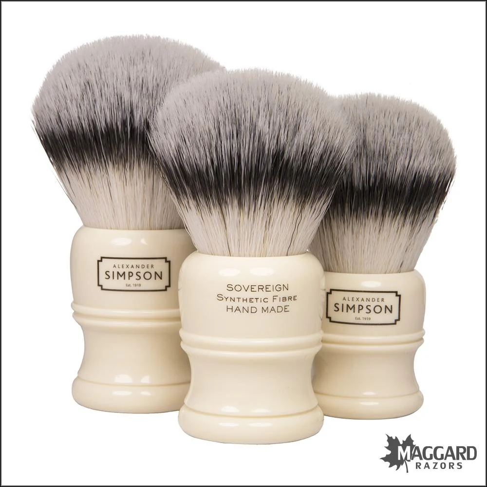 Simpson Trafalgar T1 Synthetic Shaving Brush, 23mm - Image 2
