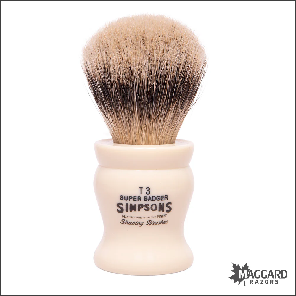 Simpson Tulip T3 Super Badger Shaving Brush, 22mm