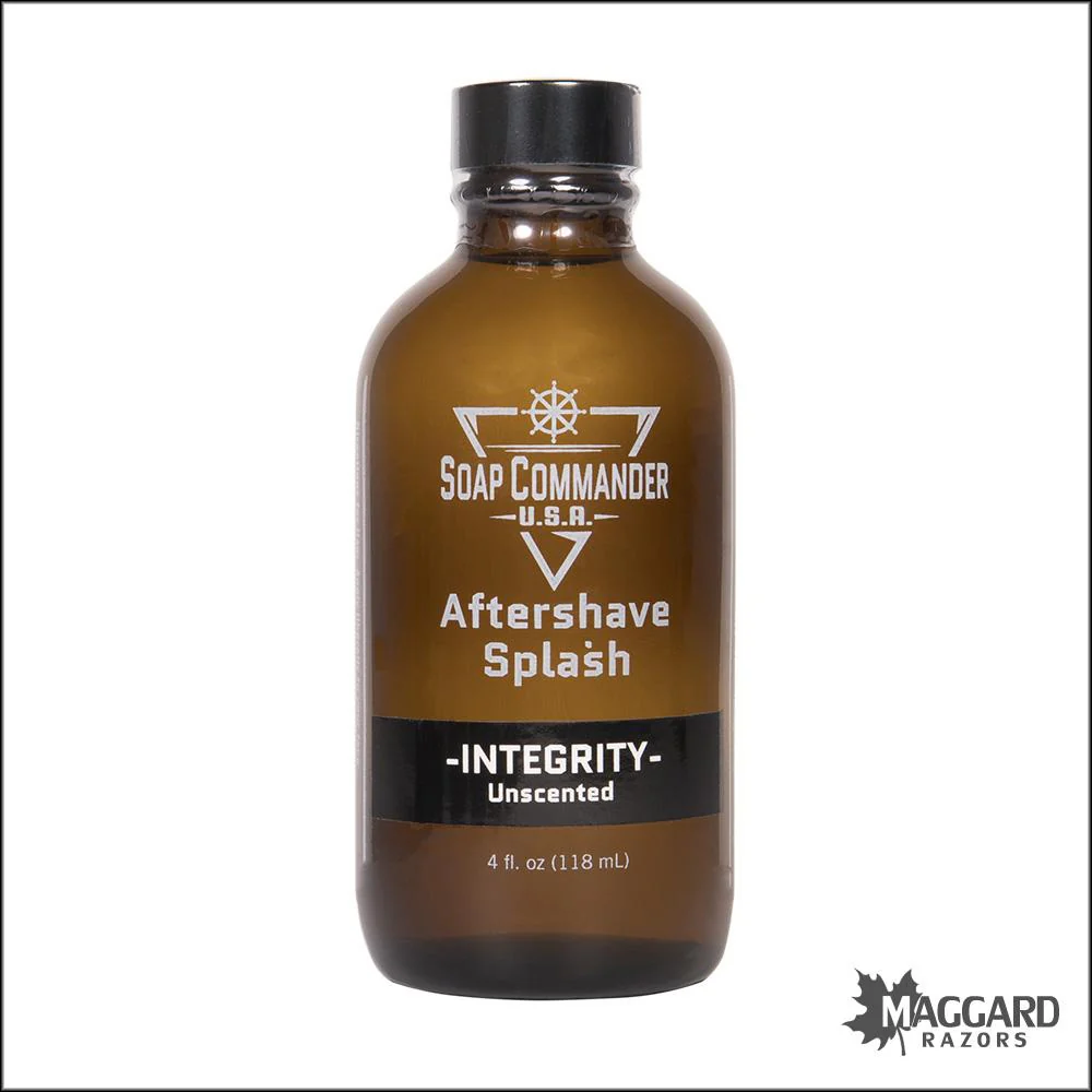 Soap Commander Integrity Artisan Aftershave Splash, 4oz