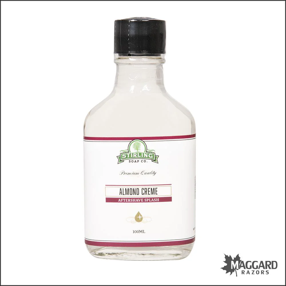 Stirling Soap Co. Almond Creme Aftershave Splash, 100ml