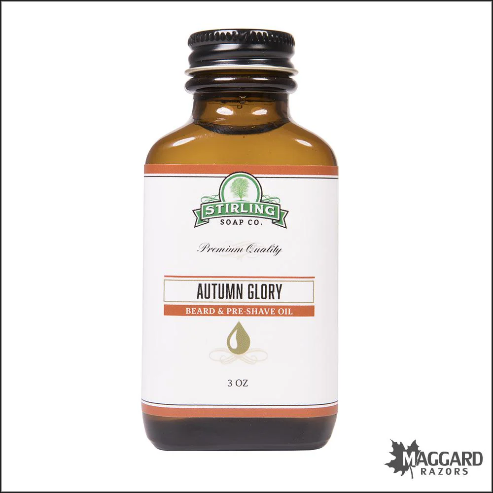 Stirling Soap Co. Autumn Glory Beard and Pre-Shave Oil, 3oz